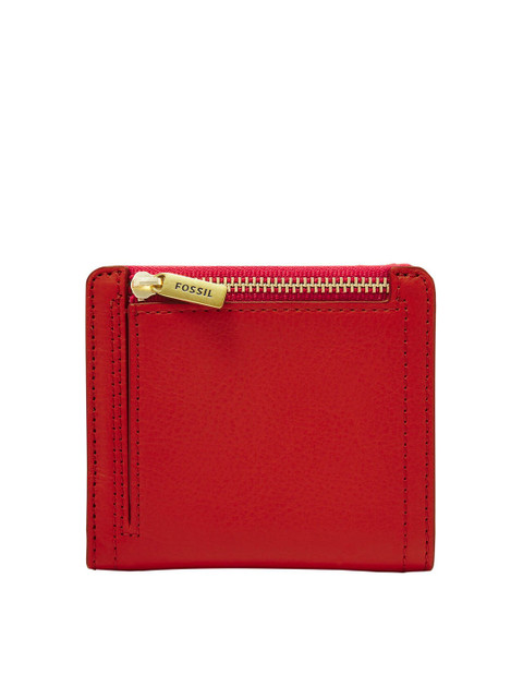 

Fossil Women Red Solid Leather Two Fold Wallet