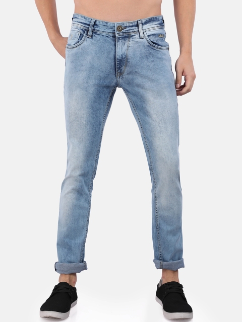 

VUDU Men Blue Smart Slim Fit Heavy Fade Stretchable Jeans