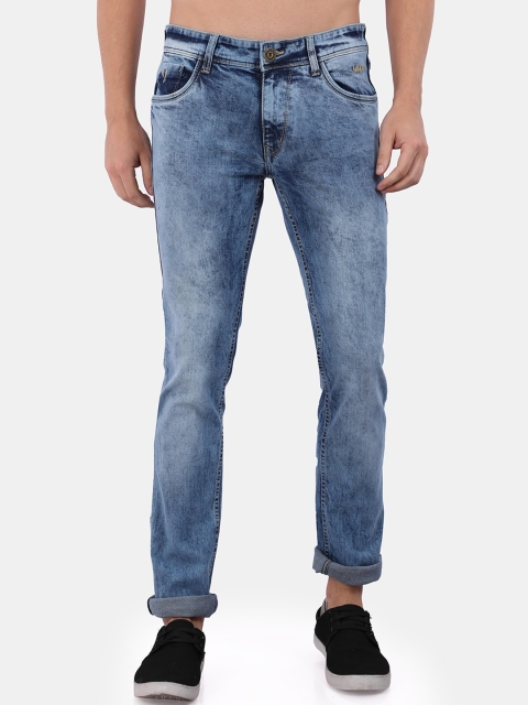 

VUDU Men Blue Smart Slim Fit Heavy Fade Stretchable Jeans