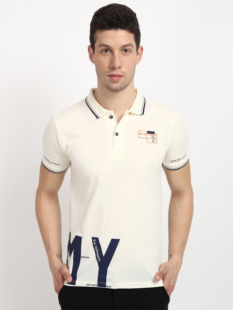 

V2 Value & Variety Men White Solid Polo Collar T-shirt