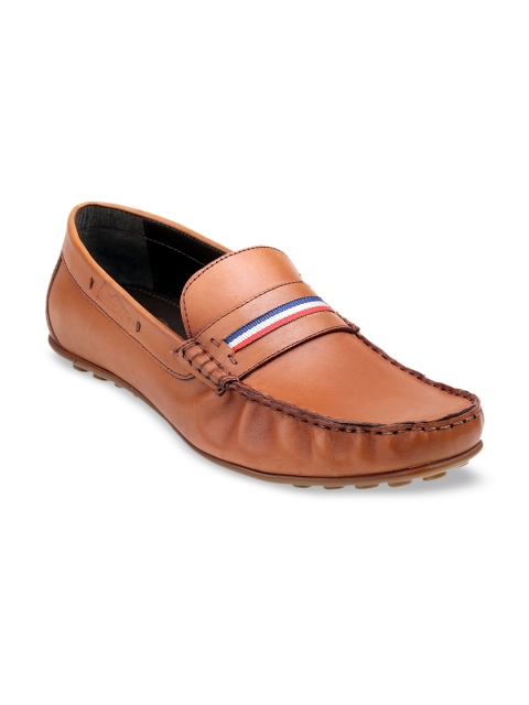 

MISSALI 1932 Men Tan Brown Solid Leather Loafers