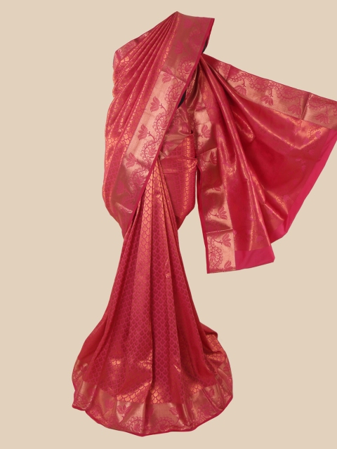 

Pothys Pink Woven Design Pure Silk Saree