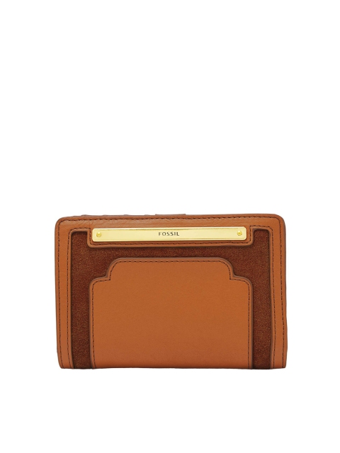 

Fossil Women Brown Colourblocked Two Fold Wallet SL7987249