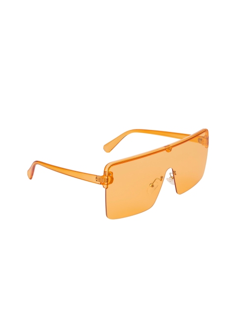 

Ted Smith Unisex Orange Lens & Orange Shield Sunglasses with UV Protected Lens TS-MASK_ORG
