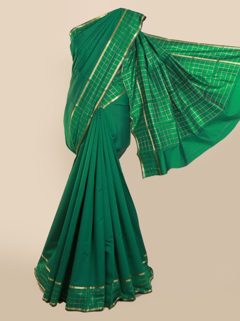 

Pothys Green Printed Art Silk Saree