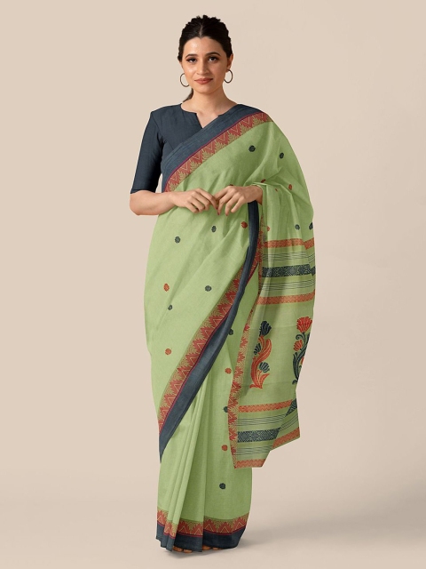 

Taneira Green Pure Cotton Saree