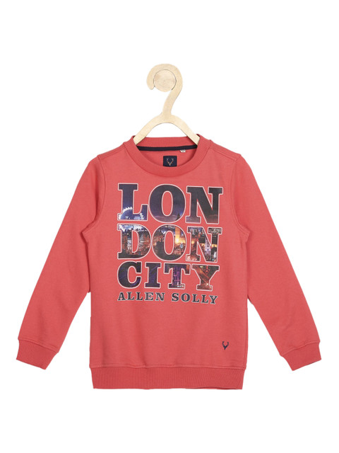 

Allen Solly Junior Boys Red Printed Sweatshirt