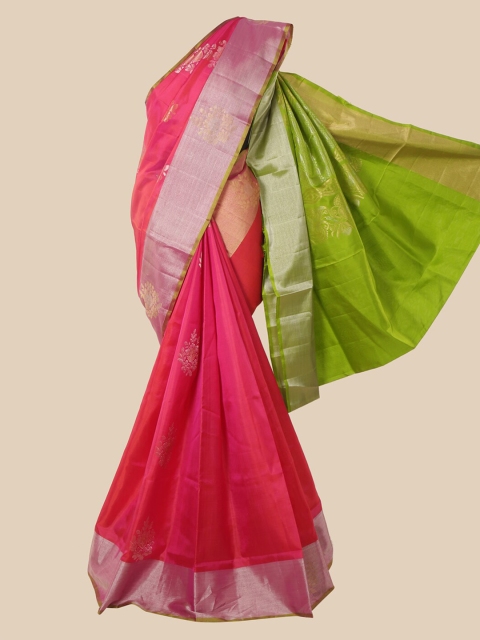 

Pothys Pink Woven Design Pure Silk Saree