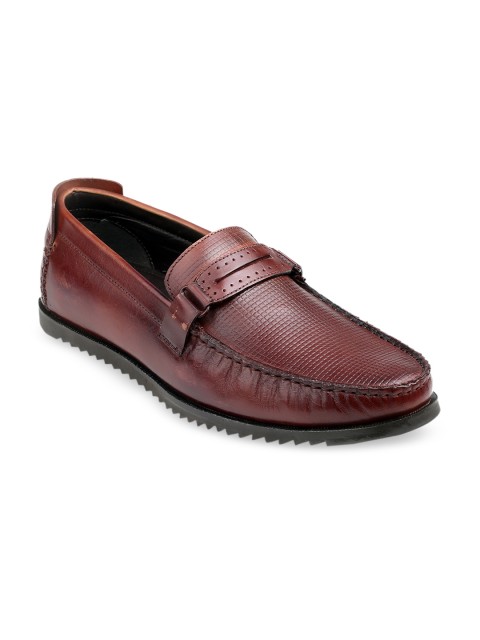 

MISSALI 1932 Men Tan Red Leather Loafers