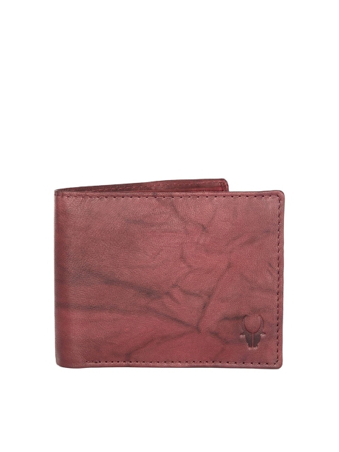 

WildHorn Men Brown Printed Two Fold Wallet