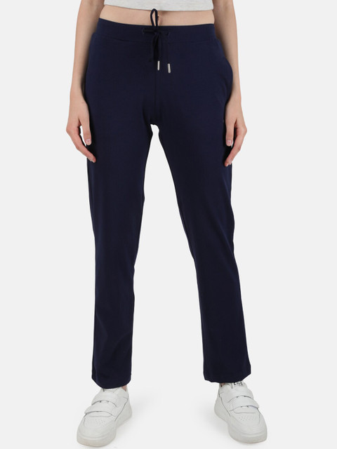 

Monte Carlo Women Purple Cotton Solid Blend Track Pant
