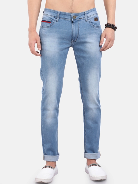 

VUDU Men Blue Smart Slim Fit Heavy Fade Stretchable Jeans