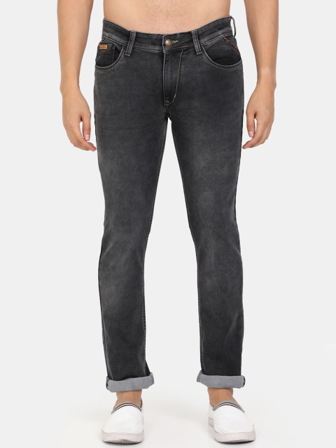 

VUDU Men Black Smart Slim Fit Light Fade Stretchable Jeans