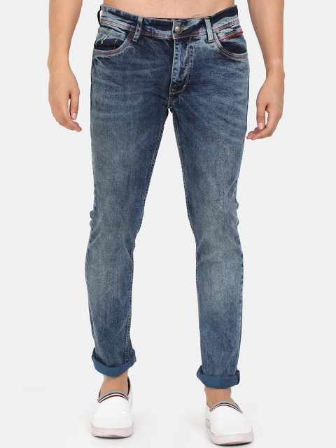

VUDU Men Blue Smart Slim Fit Heavy Fade Stretchable Jeans
