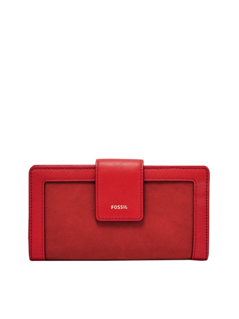

Fossil Red Solid Purse Clutches