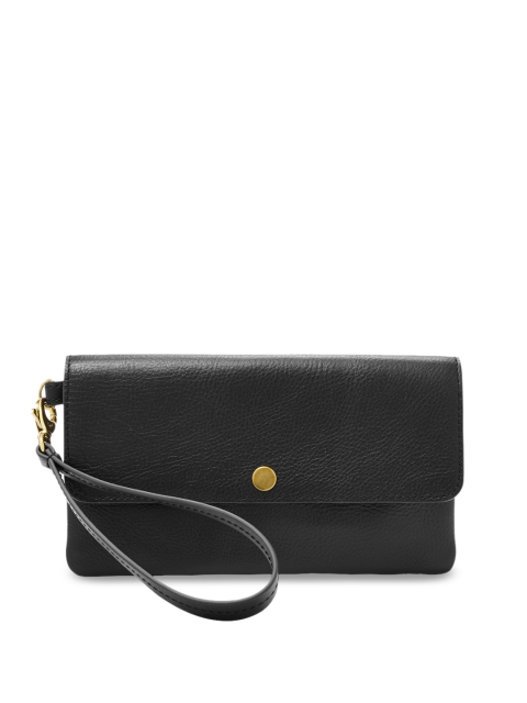 

Fossil Black Solid Sling Bag