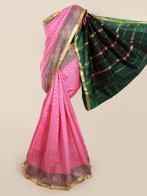 

Pothys Pink Art Silk Saree