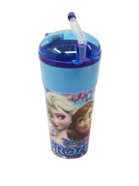 

Disney Girls Blue & Brown Frozen Printed Water Bottle 470 ML
