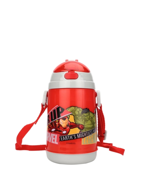 

Marvel Boys Red & Silver-Toned Avenger Printed Sipper Water Bottle 600 ML