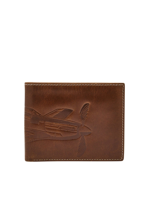 

Fossil Men Brown Danny Leather Two Fold Wallet
