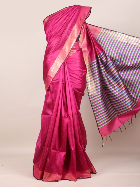 

Pothys Magenta Zari Pure Silk Saree