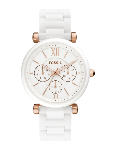 

Fossil Women White Analogue Watch CE1093