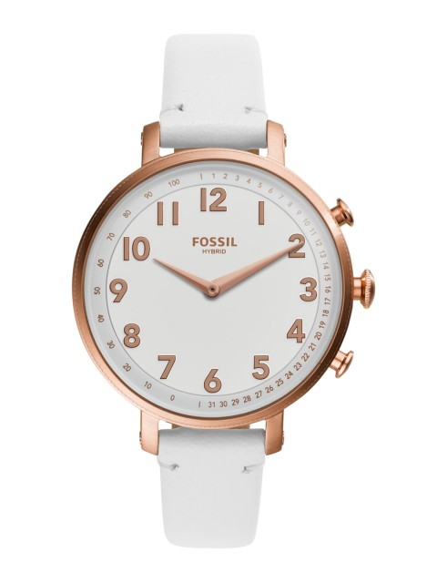 

Fossil Women White Cameron Hybrid Multifunction Analogue Watch FTW5045
