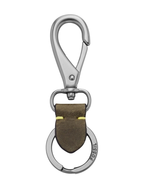 

Fossil Men Olive Green & Silver-Toned Key Fob