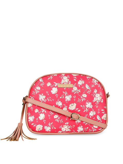 

IMARS Pink & Peach-Coloured Printed Sling Bag