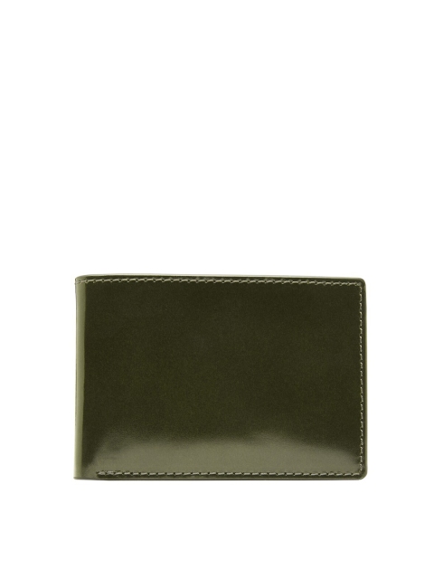 

Fossil Men Green & Beige Solid Two Fold Leather Wallet