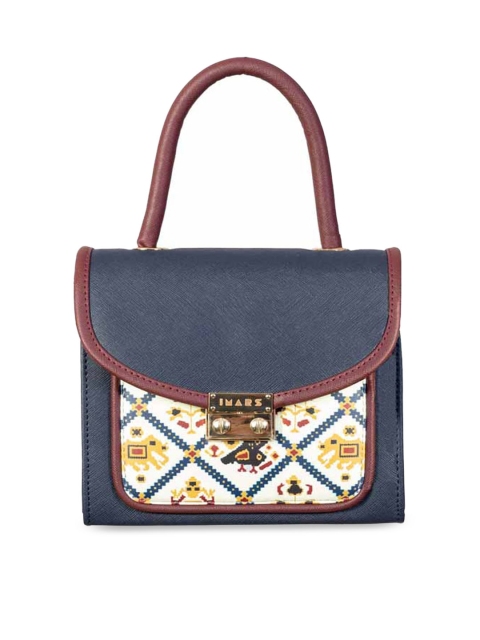 

IMARS Blue Printed Hobo Bag