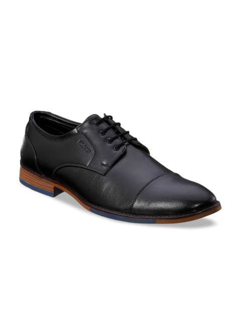 

Duke Men Black Solid Formal Derbys