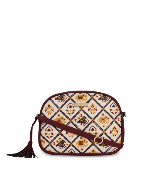 

IMARS Maroon Embellished Sling Bag