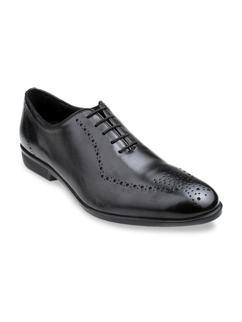 

MISSALI 1932 Men Black Leather Formal Oxfords