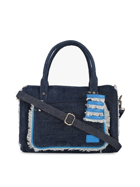 

Vdesi Navy Blue Solid Handheld Bag