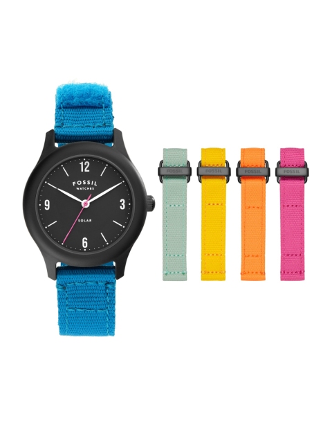 

Fossil Women Blue Analogue Watch with Additional Straps LE1112