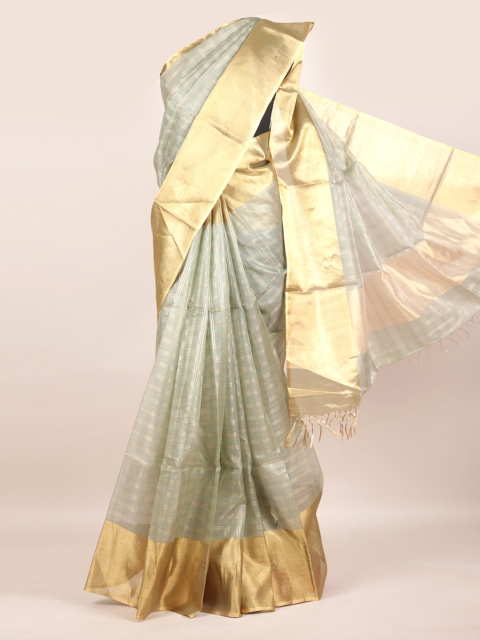 

Pothys Grey Woven Design Pure Silk Saree