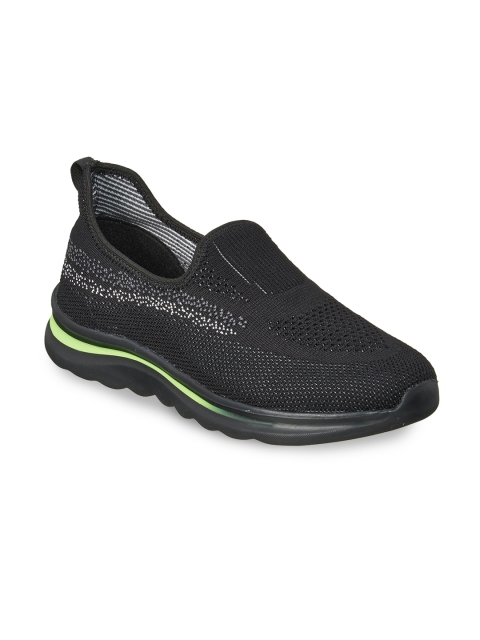 

Duke Men Black Textile Running Shoes