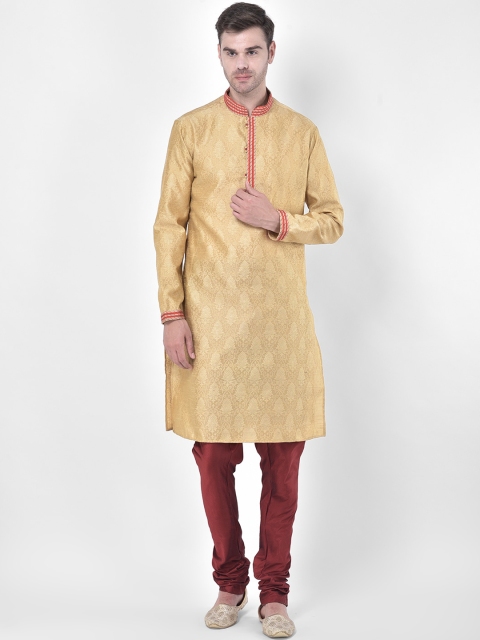 

SG LEMAN Men Beige Kurta with Churidar