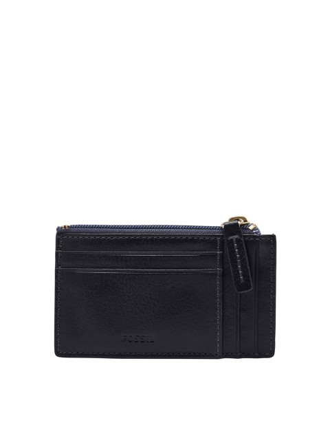 

Fossil Men Navy Blue Solid Card Holder
