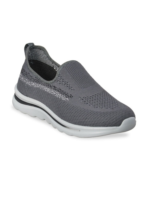 

Duke Men Grey Textile Running Shoes