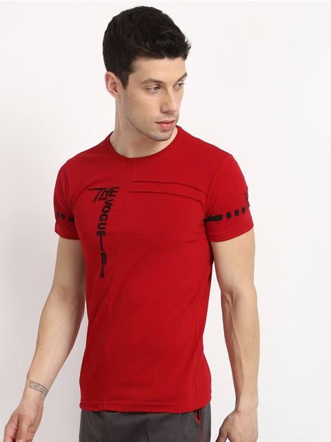

V2 Value & Variety Men Red Typography Printed T-shirt