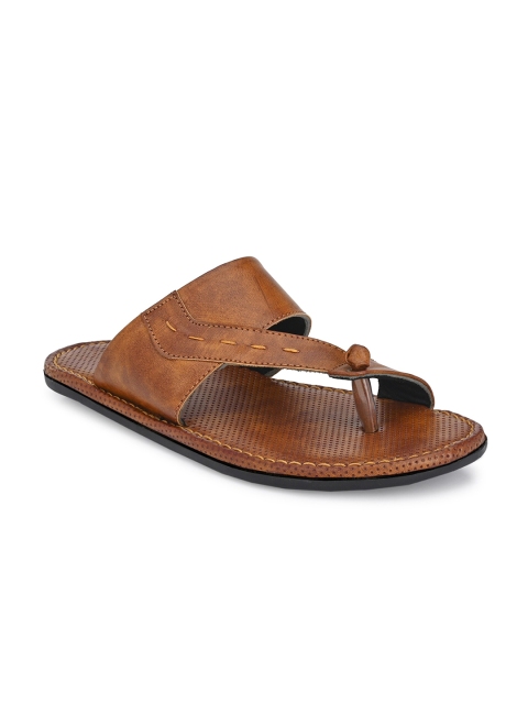

Azzaro Black Men Tan Solid Slip-On