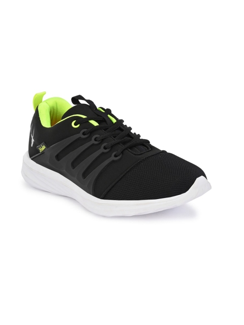 

HIROLAS Men Black Mesh Running Shoes