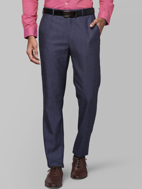 

Next Look Men Blue Formal Trousers