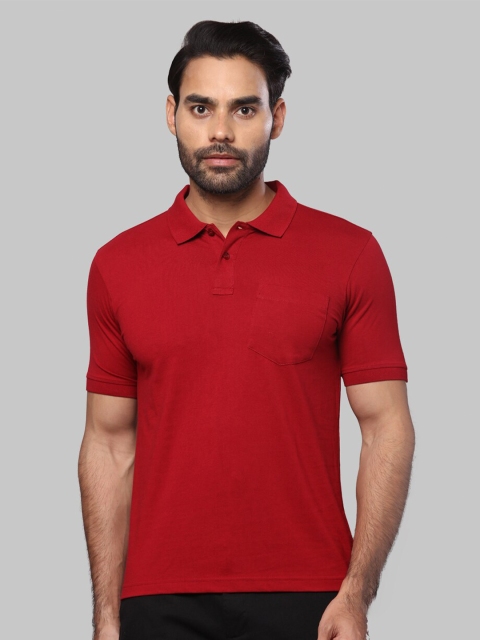 

Next Look Men Red Polo Collar T-shirt