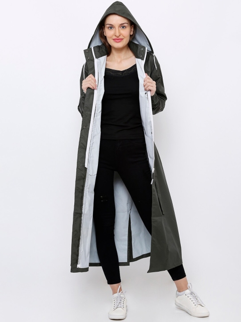 

Zeel Women Charcoal Grey Solid Rain Jacket