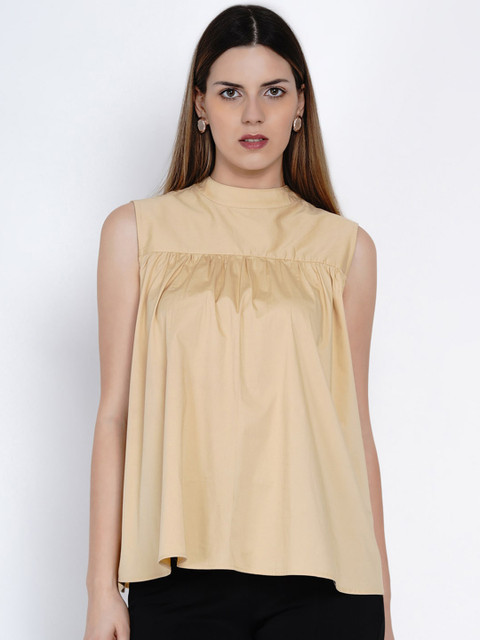 

Samshek Beige A-Line Top