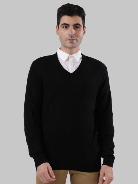 

Next Look Men Black Solid Pullover Sweater