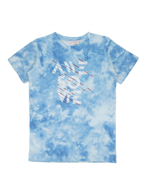

RAINE AND JAINE Boys Blue Printed Round Neck T-shirt